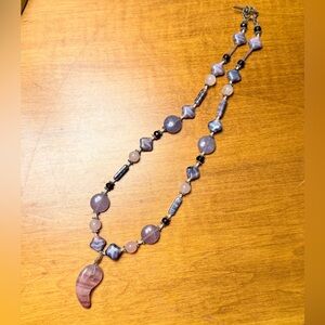 Elegant Purple Beaded Necklace